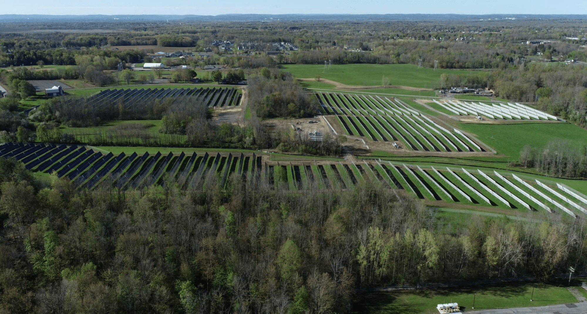 A Terrasmart racking system is the backbone of this 100-MW solar farm in Virginia.